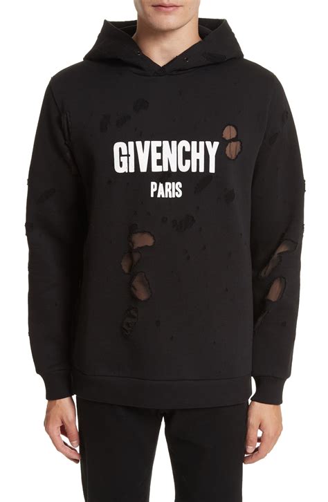 givenchy women's sweatshirts|givenchy hoodie distressed.